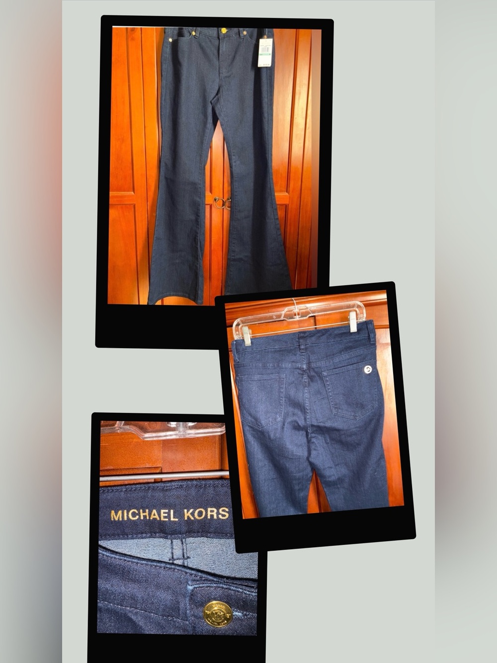 Michael Kors Dark Blue Flare Jeans #1682
